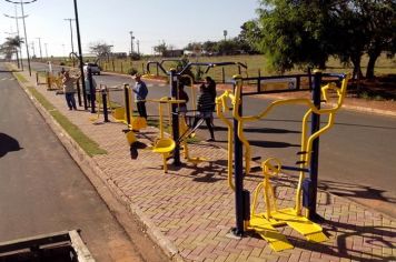 Academia ao Ar Livre da Avenida Antonio Modones instalada