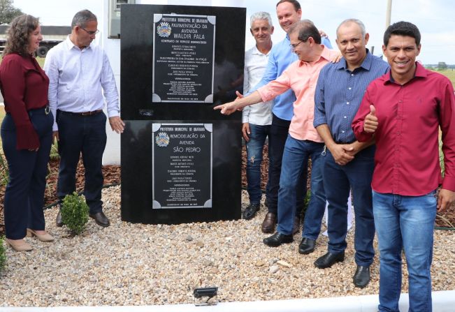 Prefeitura Inau gura remodelação da Avenida São Pedro e Infraestrutura da Avenida Waldir Pala