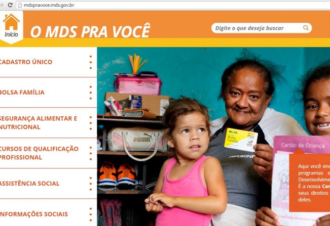 Setor social Divulga novo site do MDS para você se manter informado